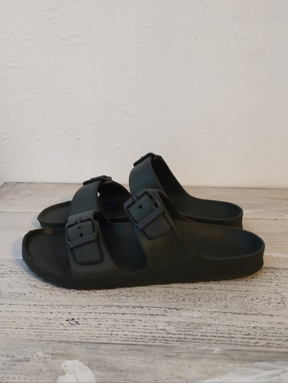 Goodfellow & Co. Carson Two Band Slide Sandals U.S.A Men size 10 dark Olive Gree